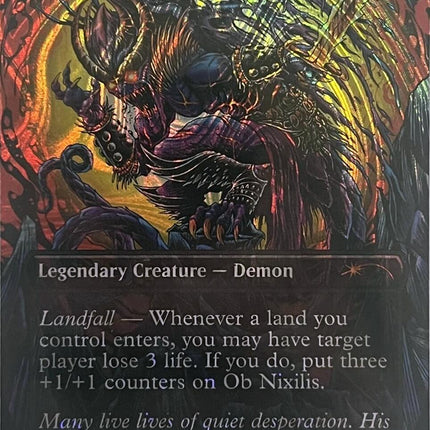 Ob Nixilis, the Fallen (Halo Foil) [Secret Lair Countdown Kit]