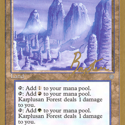 Karplusan Forest (George Baxter) [Pro Tour Collector Set]