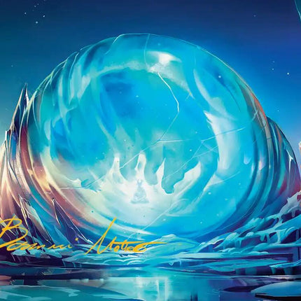 Aang's Iceberg Art Card (Gold-Stamped Signature) [Avatar: The Last Airbender Art Series]