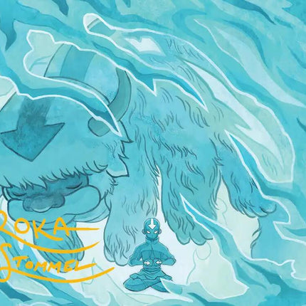 Aang's Iceberg 2 Art Card (Gold-Stamped Signature) [Avatar: The Last Airbender Art Series]