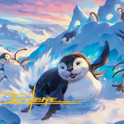Otter-Penguin Art Card (Gold-Stamped Signature) [Avatar: The Last Airbender Art Series]