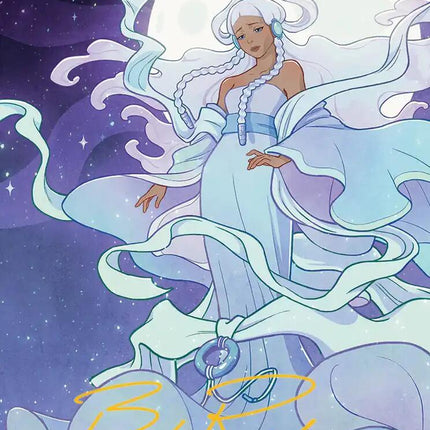 Yue, the Moon Spirit 2 Art Card (Gold-Stamped Signature) [Avatar: The Last Airbender Art Series]
