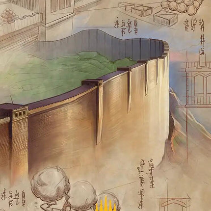 The Walls of Ba Sing Se Art Card (Gold-Stamped Planeswalker Symbol) [Avatar: The Last Airbender Art Series]