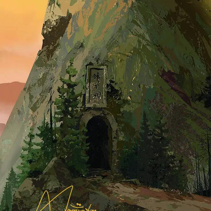 Mountain Art Card (Gold-Stamped Signature) [Avatar: The Last Airbender Art Series]