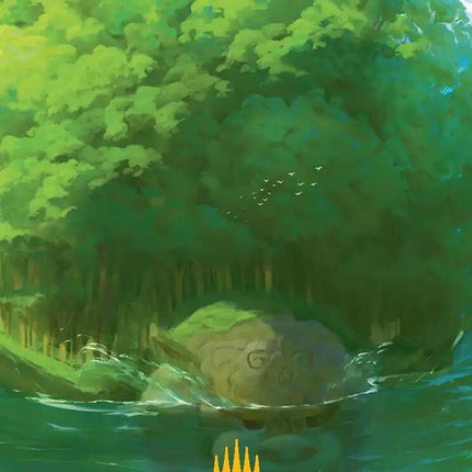 Forest Art Card (Gold-Stamped Planeswalker Symbol) [Avatar: The Last Airbender Art Series]