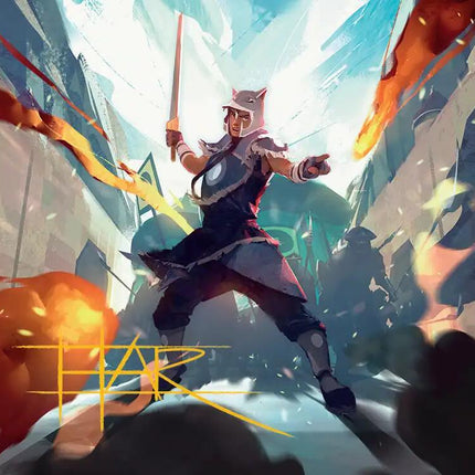 Sokka, Tenacious Tactician Art Card (Gold-Stamped Signature) [Avatar: The Last Airbender Art Series]