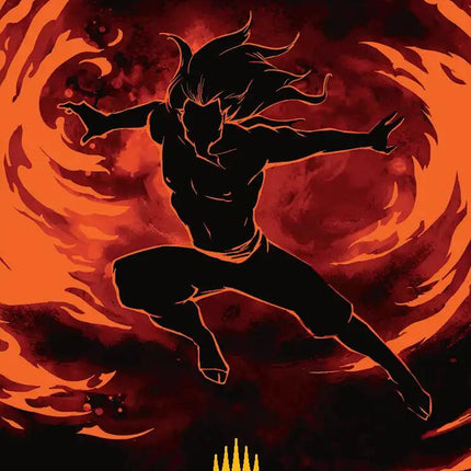 Ozai, the Phoenix King Art Card (Gold-Stamped Planeswalker Symbol) [Avatar: The Last Airbender Art Series]