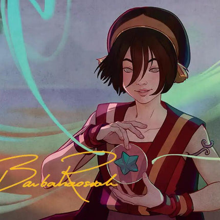 Toph, the First Metalbender Art Card (Gold-Stamped Signature) [Avatar: The Last Airbender Art Series]