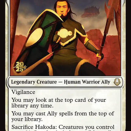 Hakoda, Selfless Commander [Avatar: The Last Airbender Prerelease Cards]