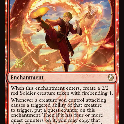 Firebender Ascension [Avatar: The Last Airbender Prerelease Cards]