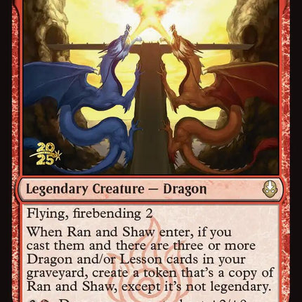 Ran and Shaw [Avatar: The Last Airbender Prerelease Cards]