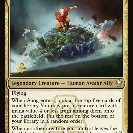 Aang, at the Crossroads [Avatar: The Last Airbender Prerelease Cards]