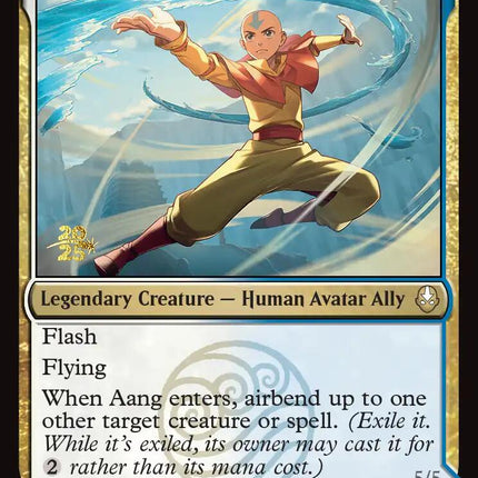 Aang, Swift Savior [Avatar: The Last Airbender Prerelease Cards]