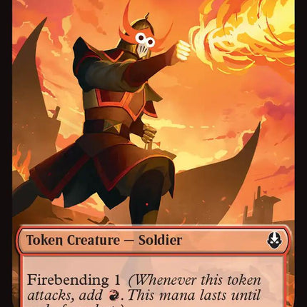 Ballistic Boulder // Soldier (0011) Double-Sided Token [Avatar: The Last Airbender Tokens]