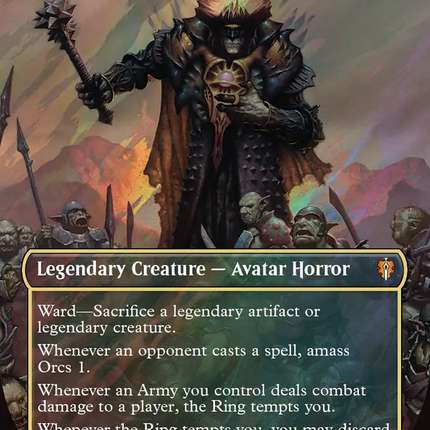 Sauron, the Dark Lord (Borderless) (Surge Foil) [The Hobbit]