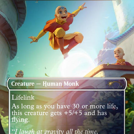 Aang, Ascendant Airbender - Serra Ascendant (Rainbow Foil) [Secret Lair Drop Series]