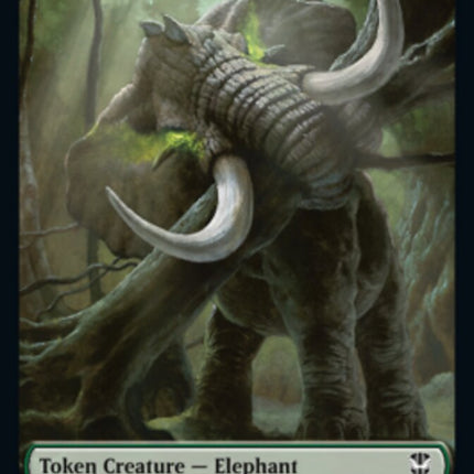 Clue // Elephant Double-Sided Token [Streets of New Capenna Commander Tokens]