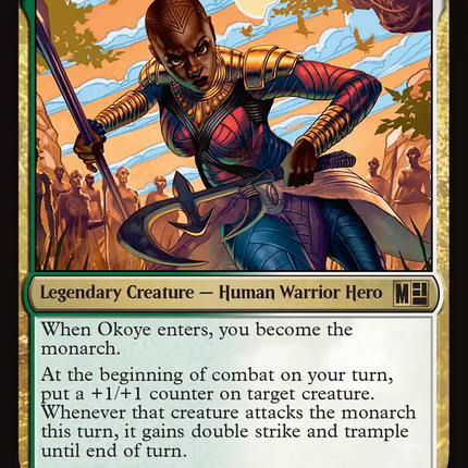 Okoye, Mighty and Adored (Surge Foil) [Marvel Super Heroes Commander]
