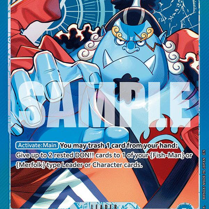 Jinbe (OP14-040) (Alternate Art) [The Azure Sea's Seven]