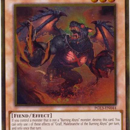 Graff, Malebranche of the Burning Abyss [PGL3-EN044] Gold Rare