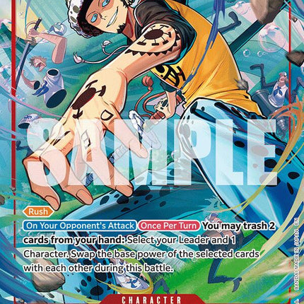 Trafalgar Law (OP14-009) (Alternate Art) [The Azure Sea's Seven]