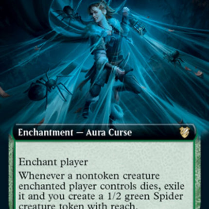 Curse of Clinging Webs (Extended Art) [Innistrad: Midnight Hunt Commander]