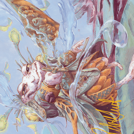 Glarb, Calamity's Augur Art Card (Gold-Stamped Signature) [Bloomburrow Art Series]