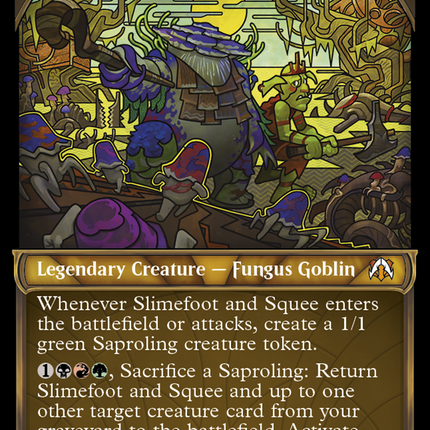 Slimefoot and Squee (Showcase Planar Booster Fun) [March of the Machine Commander Prerelease Promos]