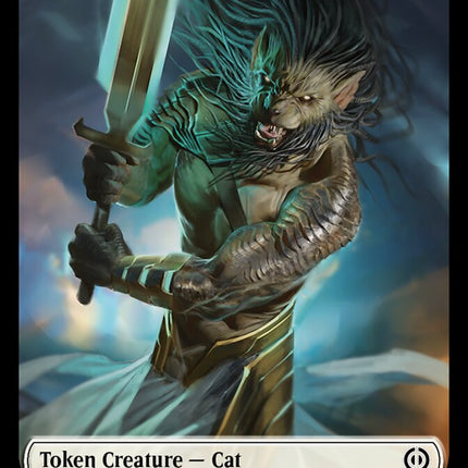 Phyrexian Mite (011) // Cat Double-Sided Token [Phyrexia: All Will Be One Tokens]