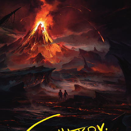 Valley of Gorgoroth Art Card (Gold-Stamped Signature) [The Lord of the Rings: Tales of Middle-earth Art Series]