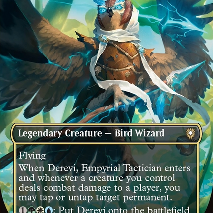 Derevi, Empyrial Tactician (Borderless) [Bloomburrow Commander]