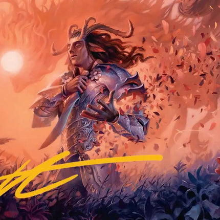 Rhys, the Evermore Art Card (Gold-Stamped Signature) [Lorwyn Eclipsed Art Series]