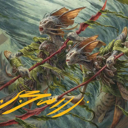 Champions of the Shoal Art Card (Gold-Stamped Signature) [Lorwyn Eclipsed Art Series]