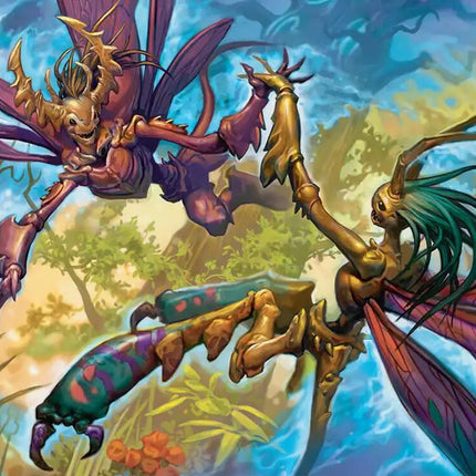 Illusion Spinners Art Card (Gold-Stamped Planeswalker Symbol) [Lorwyn Eclipsed Art Series]