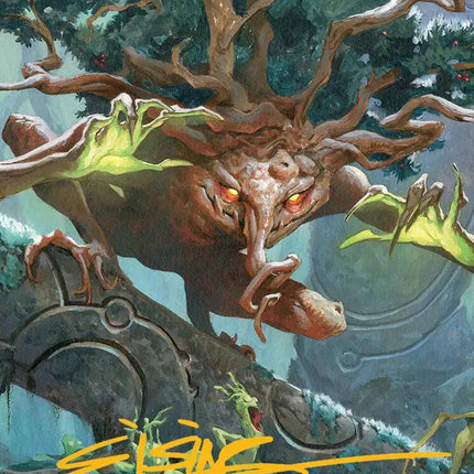 Ferrafor, Young Yew Art Card (Gold-Stamped Signature) [Lorwyn Eclipsed Art Series]
