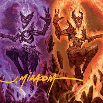 Fire Covenant Art Card (Gold-Stamped Signature) [Lorwyn Eclipsed Art Series]