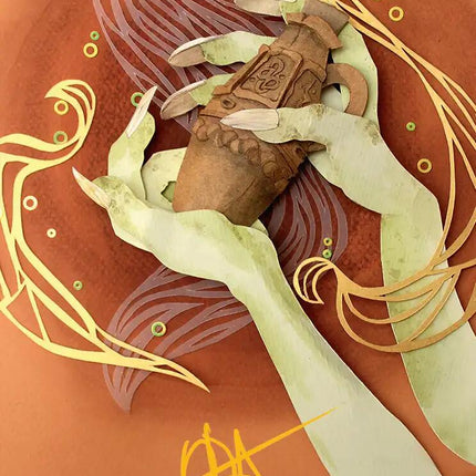 Thousand-Year Elixir Art Card (Gold-Stamped Signature) [Lorwyn Eclipsed Art Series]