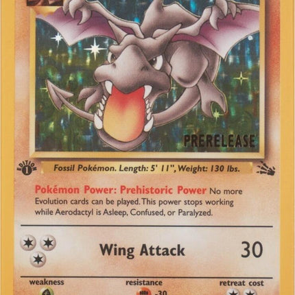 Aerodactyl (01/62) (Prerelease) [Miscellaneous Cards]