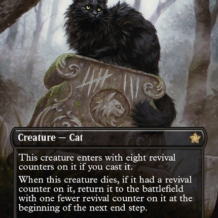 Nine-Lives Familiar (Borderless Mana Foil) [Foundations]
