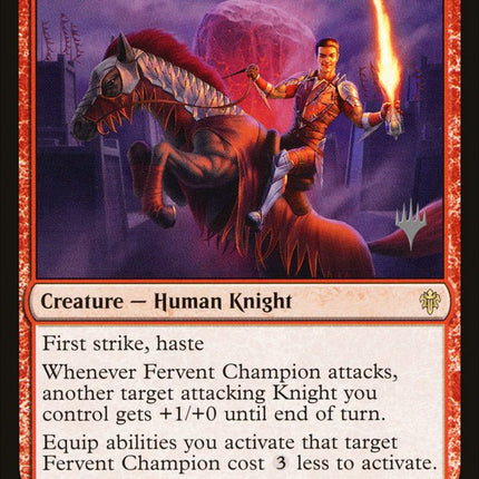 Fervent Champion (Promo Pack) [Throne of Eldraine Promos]