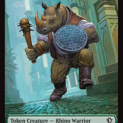 Rhino Warrior // Elemental (0009) Double-Sided Token [Lorwyn Eclipsed Tokens]