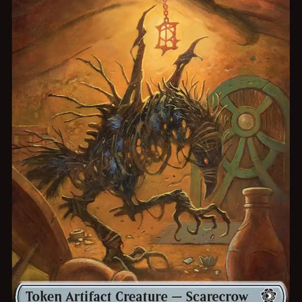Scarecrow // Treasure Double-Sided Token [Lorwyn Eclipsed Tokens]