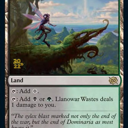 Llanowar Wastes [The Brothers' War Prerelease Promos]
