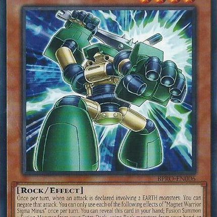 Magnet Warrior Sigma Minus [BPRO-EN006] Common