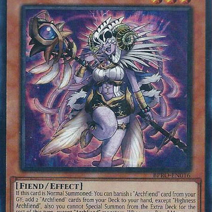Highness Archfiend [BPRO-EN016] Super Rare