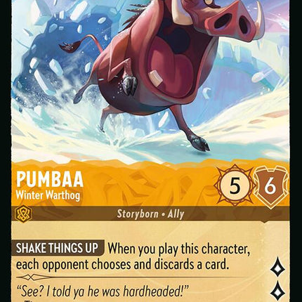 Pumbaa - Winter Warthog (4/204) [Winterspell]
