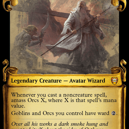 Saruman, the White Hand [The Lord of the Rings: Tales of Middle-Earth Commander Showcase Scrolls]