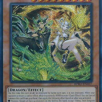 Shiina, Twin Tempests of Celestial Thunder [BPRO-EN027] Secret Rare