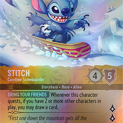 Stitch - Carefree Snowboarder (Epic) (207/204) [Winterspell]