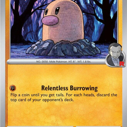 Team Rocket's Diglett (100/217) [Mega Evolution: Ascended Heroes]